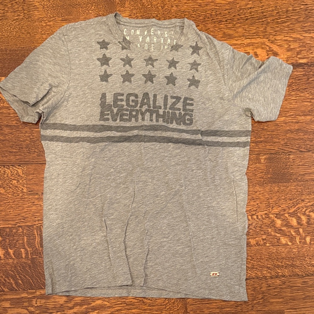Converse Gray Star Graphic Tee